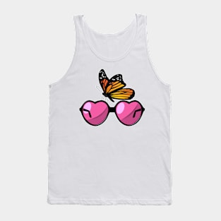 Butterfly Sunglasses Tank Top